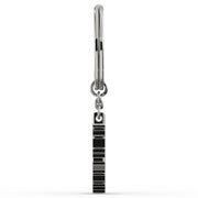 12th Man Silver and Garnet Spirit Tag Keychain
